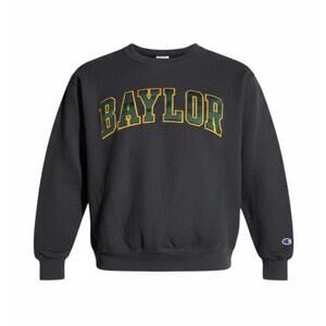 Champion Baylor University Crewneck Sweatshirt Reverse Weave Gray‎ Size M B2